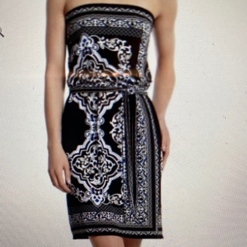 White House Black Market Strapless Dress